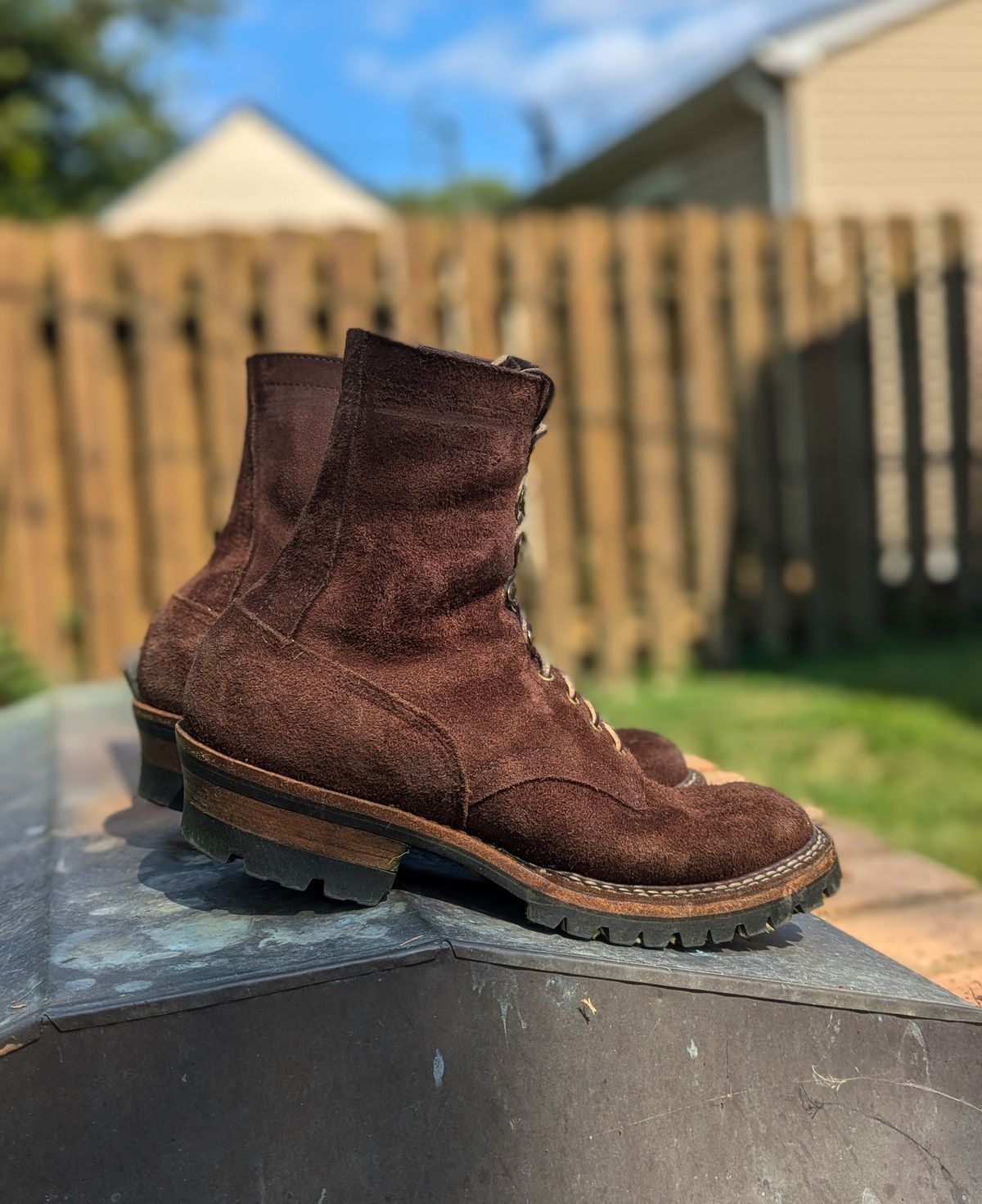 Photo by demo on August 11, 2024 of the White's Smokejumper in Seidel Brown Roughout.