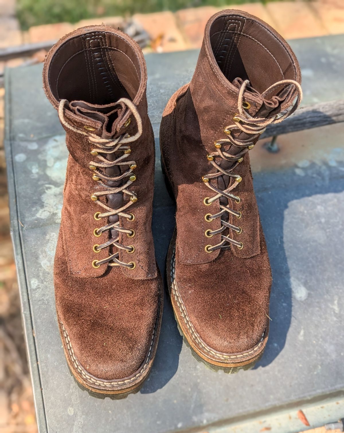 Photo by demo on August 11, 2024 of the White's Smokejumper in Seidel Brown Roughout.