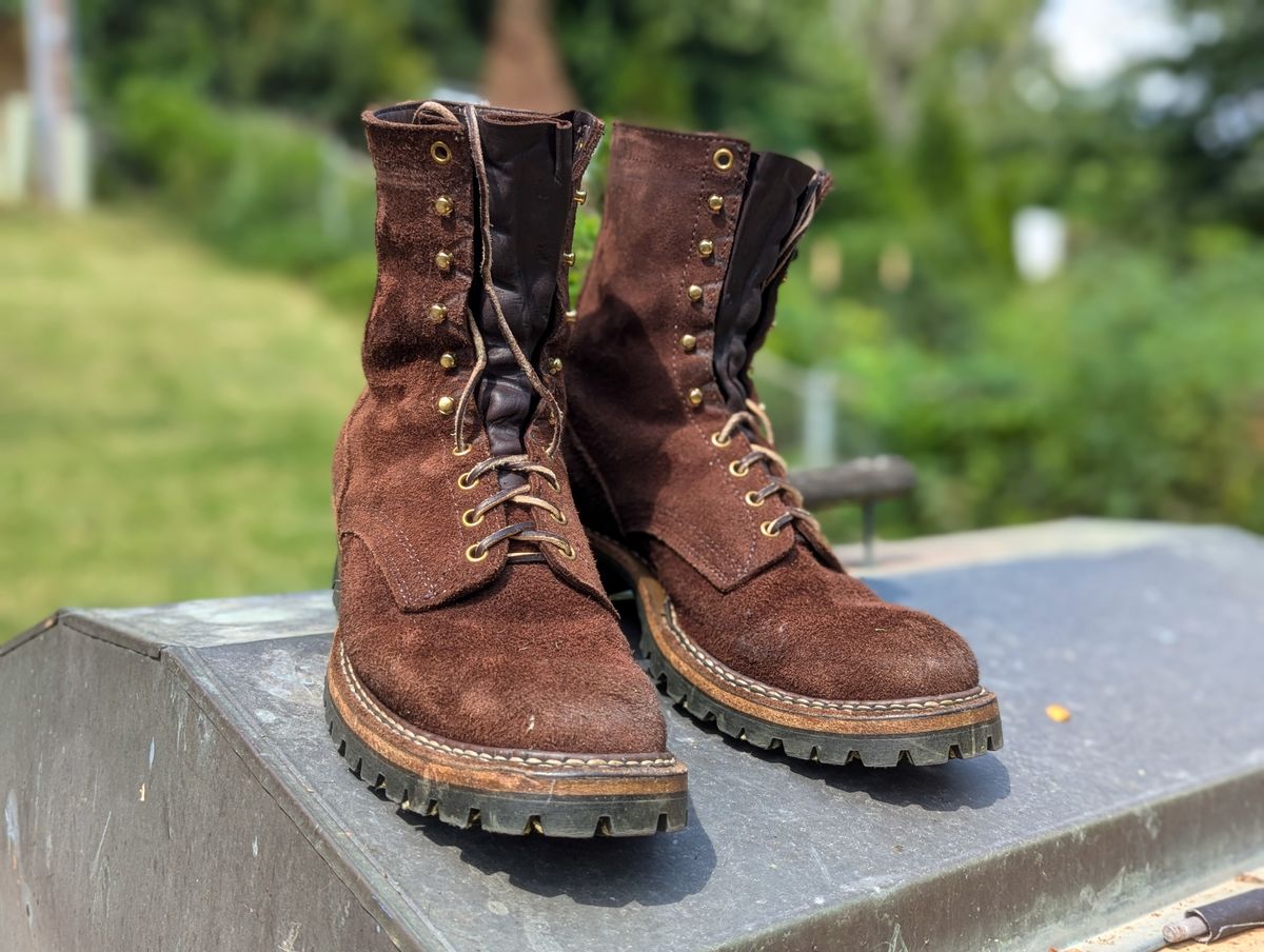 Photo by demo on August 11, 2024 of the White's Smokejumper in Seidel Brown Roughout.