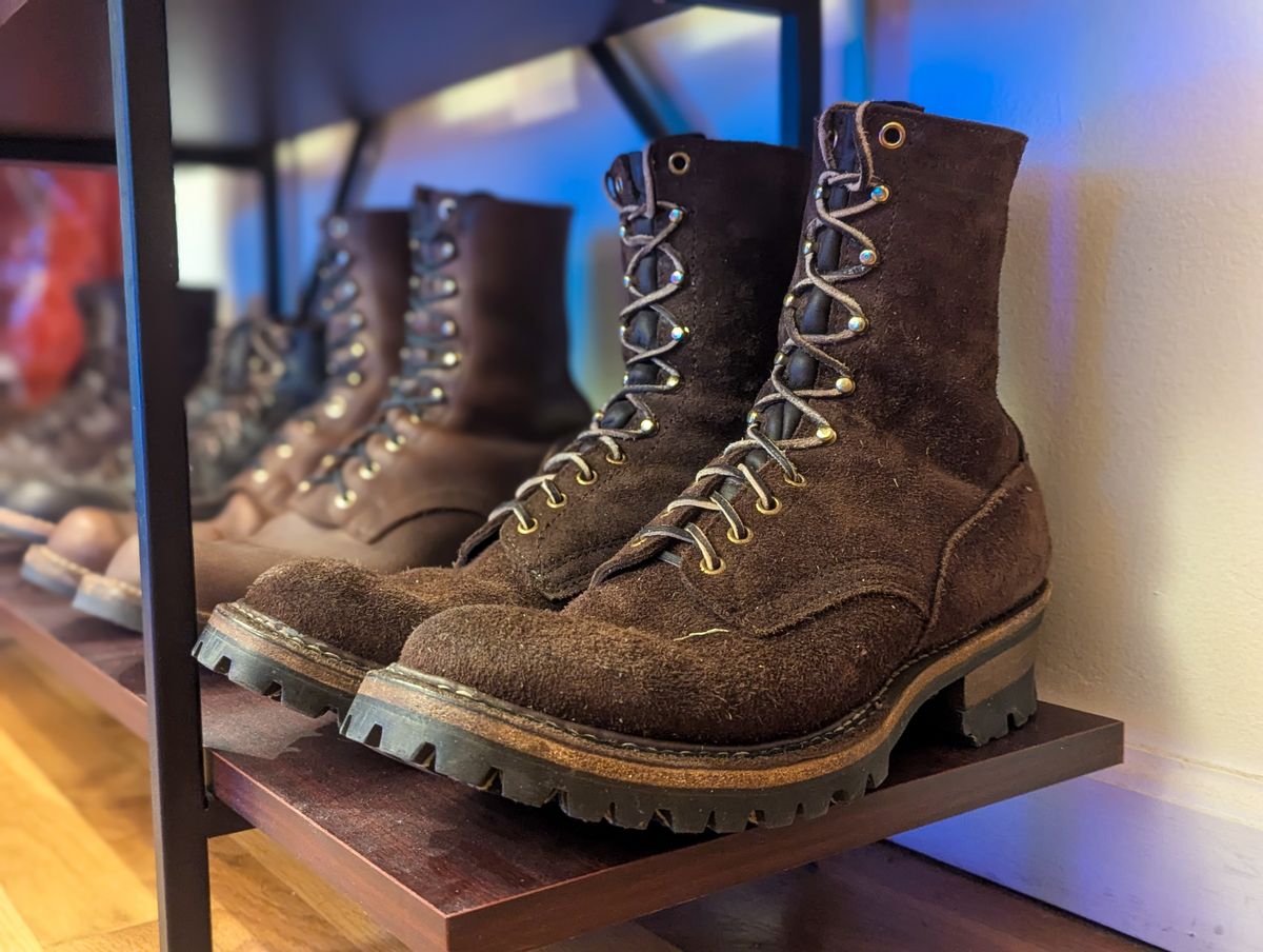 Photo by demo on August 30, 2024 of the White's Smokejumper in Seidel Brown Roughout.