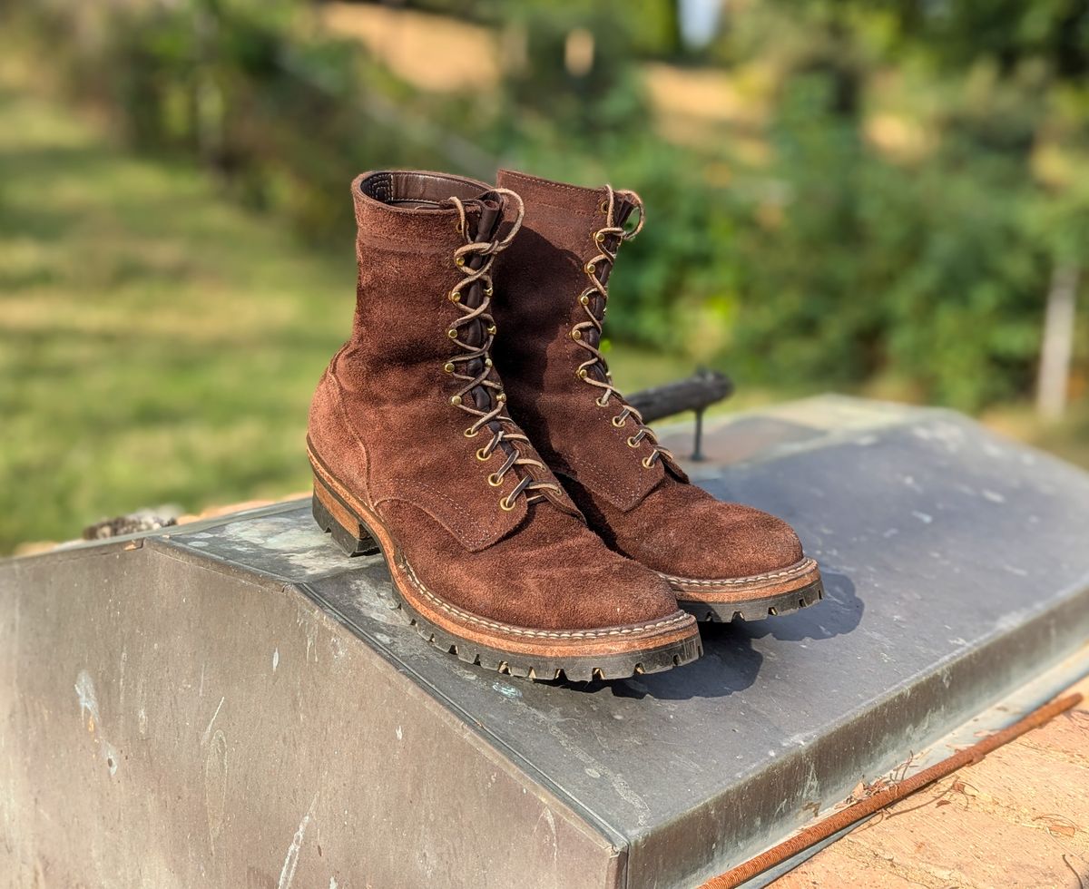 Photo by demo on September 18, 2024 of the White's Smokejumper in Seidel Brown Roughout.