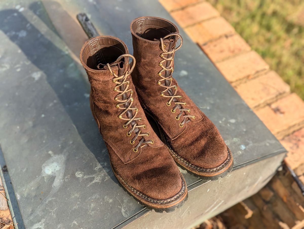 Photo by demo on September 18, 2024 of the White's Smokejumper in Seidel Brown Roughout.