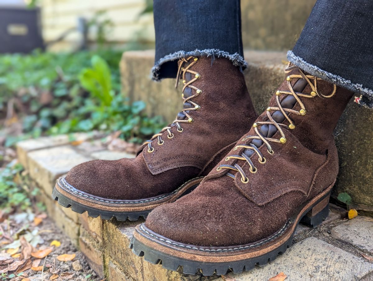 Photo by demo on October 6, 2024 of the White's Smokejumper in Seidel Brown Roughout.