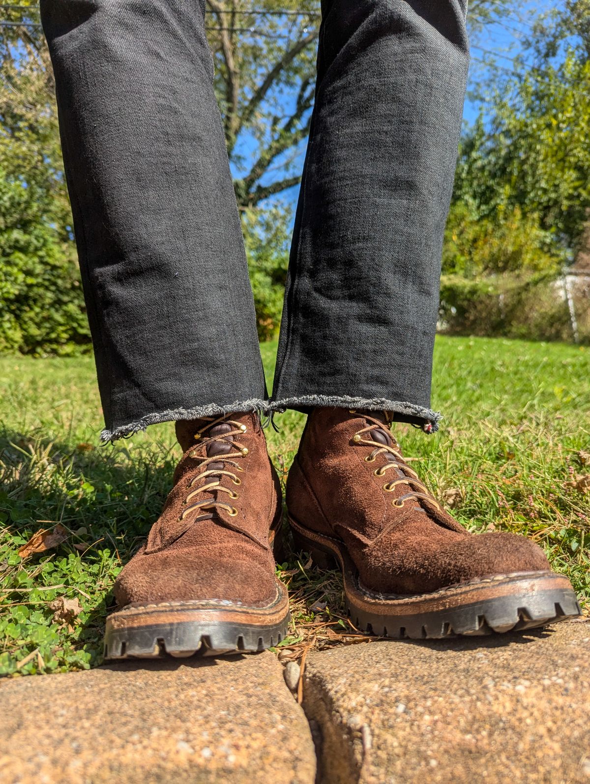 Photo by demo on October 6, 2024 of the White's Smokejumper in Seidel Brown Roughout.
