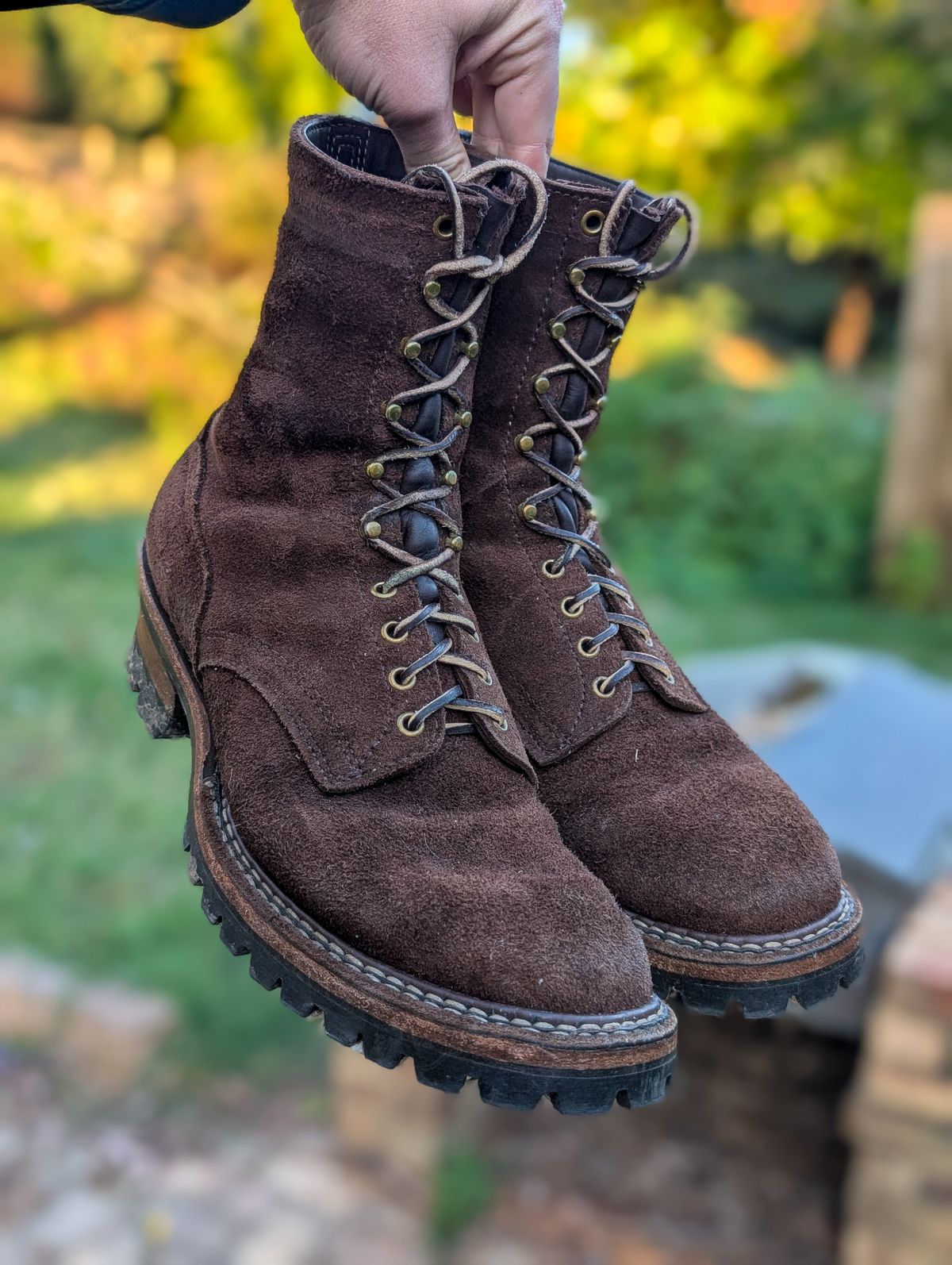 Photo by demo on November 7, 2024 of the White's Smokejumper in Seidel Brown Roughout.