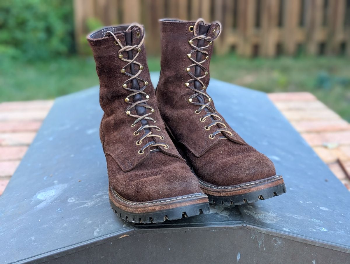 Photo by demo on November 7, 2024 of the White's Smokejumper in Seidel Brown Roughout.
