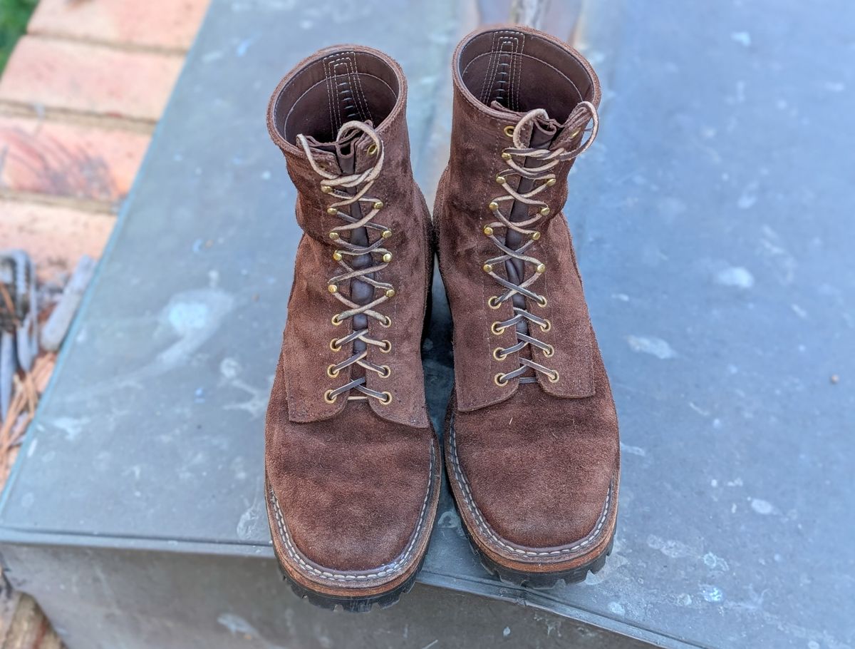 Photo by demo on November 7, 2024 of the White's Smokejumper in Seidel Brown Roughout.