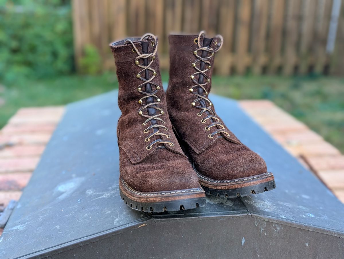 Photo by demo on November 7, 2024 of the White's Smokejumper in Seidel Brown Roughout.