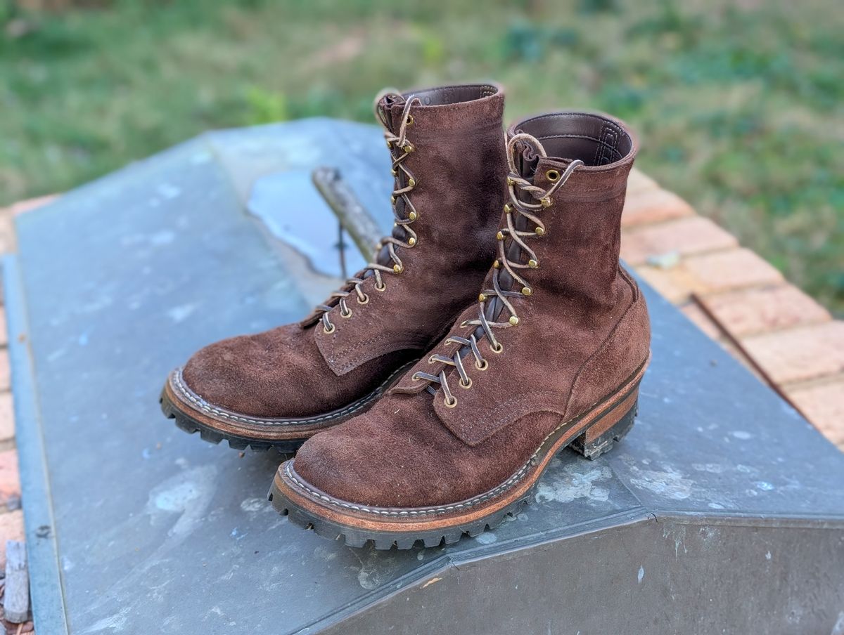 Photo by demo on November 7, 2024 of the White's Smokejumper in Seidel Brown Roughout.