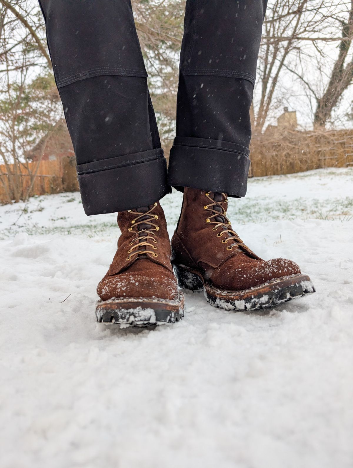 Photo by demo on January 5, 2025 of the White's Smokejumper in Seidel Brown Roughout.