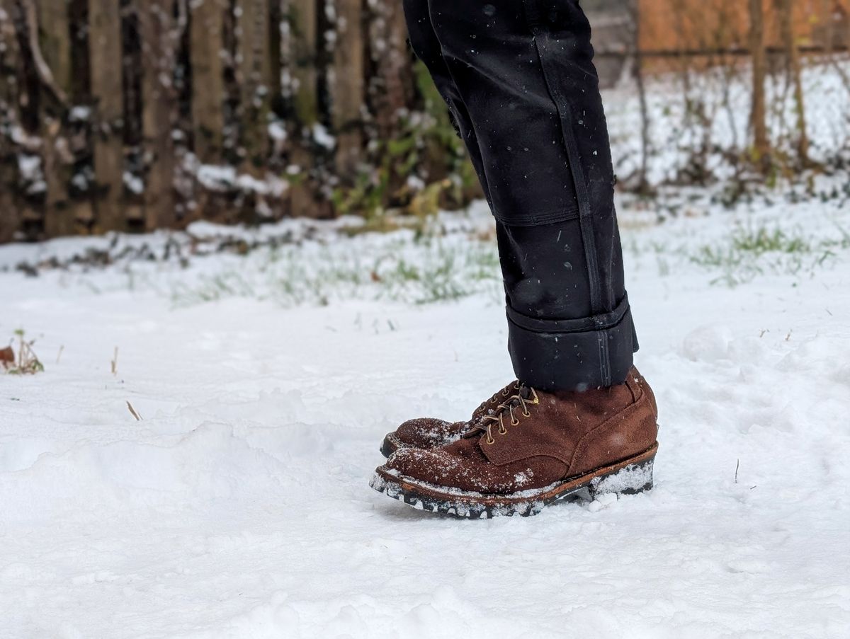 Photo by demo on January 5, 2025 of the White's Smokejumper in Seidel Brown Roughout.