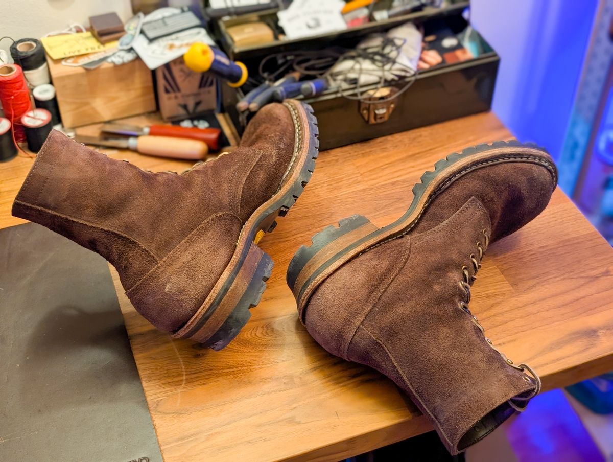 Photo by demo on February 6, 2025 of the White's Smokejumper in Seidel Brown Roughout.
