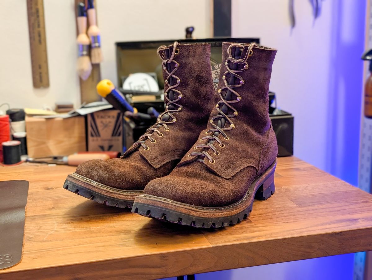 Photo by demo on February 6, 2025 of the White's Smokejumper in Seidel Brown Roughout.