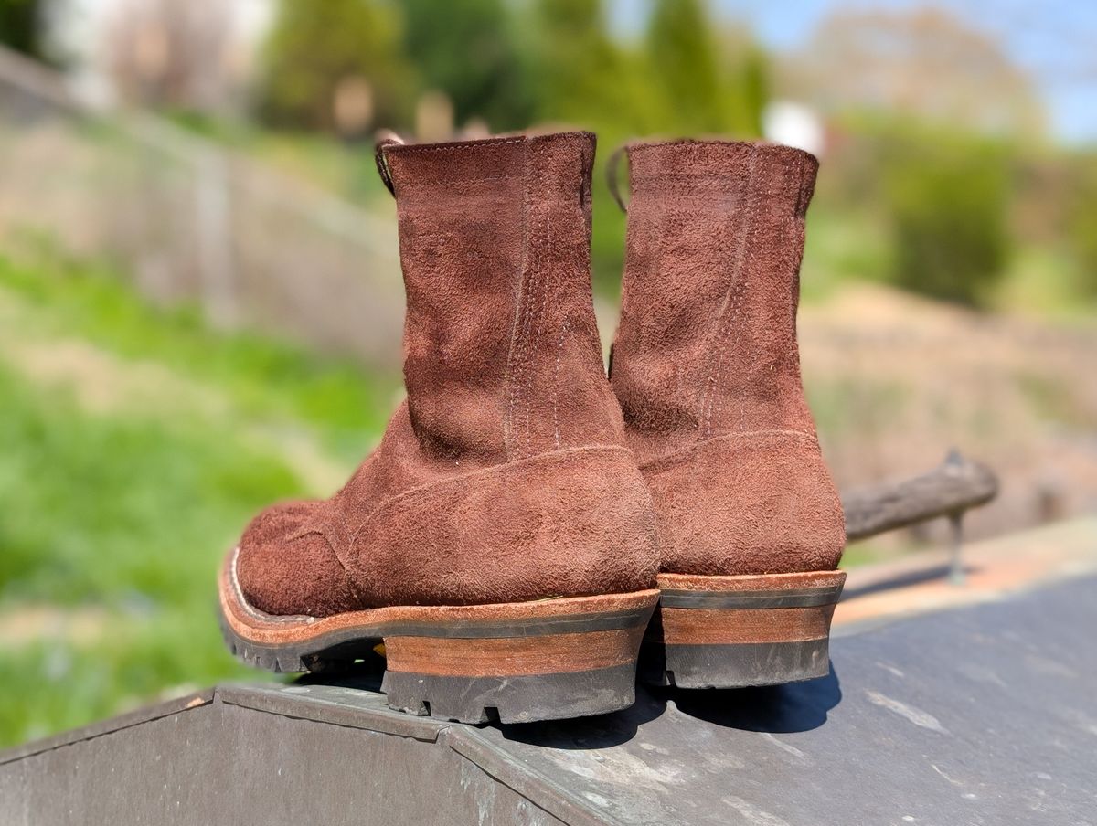 Photo by demo on April 8, 2025 of the White's Smokejumper in Seidel Brown Roughout.