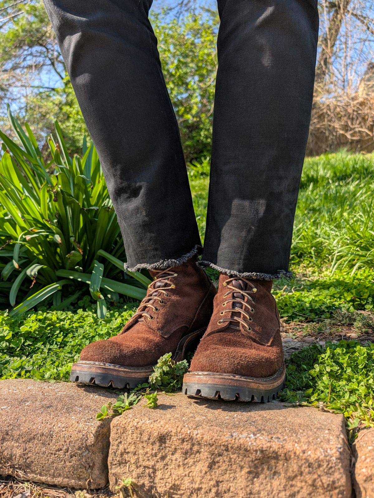 Photo by demo on April 7, 2025 of the White's Smokejumper in Seidel Brown Roughout.