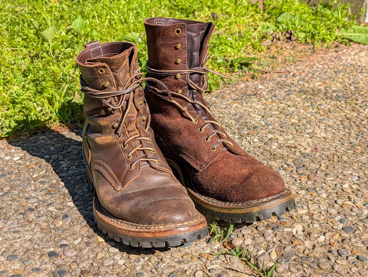 Photo by demo on May 21, 2025 of the White's Smokejumper in Seidel Brown Roughout.