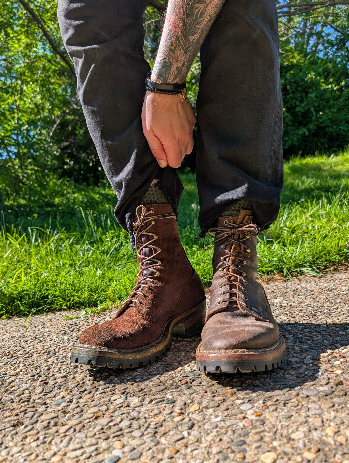 Photo by demo on May 21, 2025 of the White's Smokejumper in Seidel Brown Roughout.