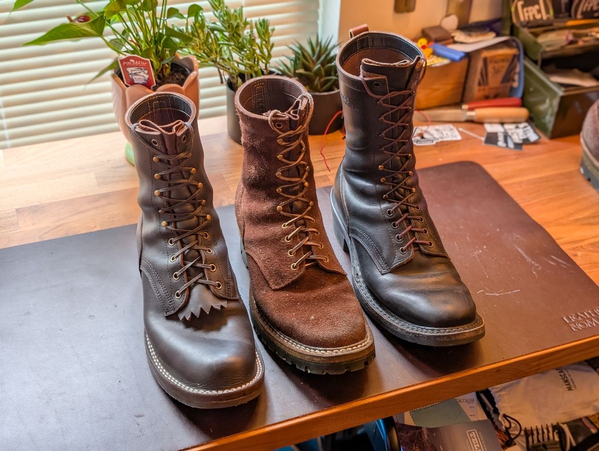 Photo by demo on July 2, 2025 of the White's Smokejumper in Seidel Brown Roughout.