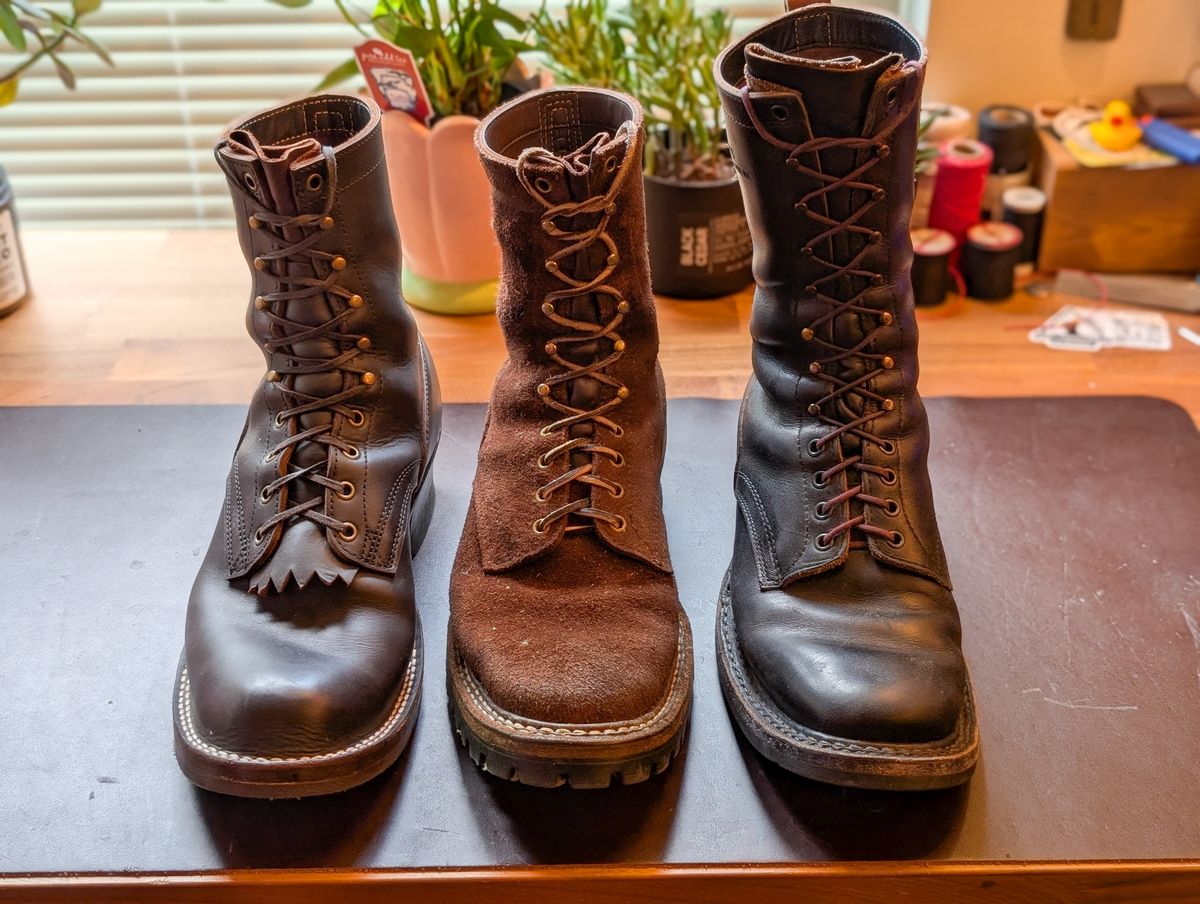 Photo by demo on July 2, 2025 of the White's Smokejumper in Seidel Brown Roughout.