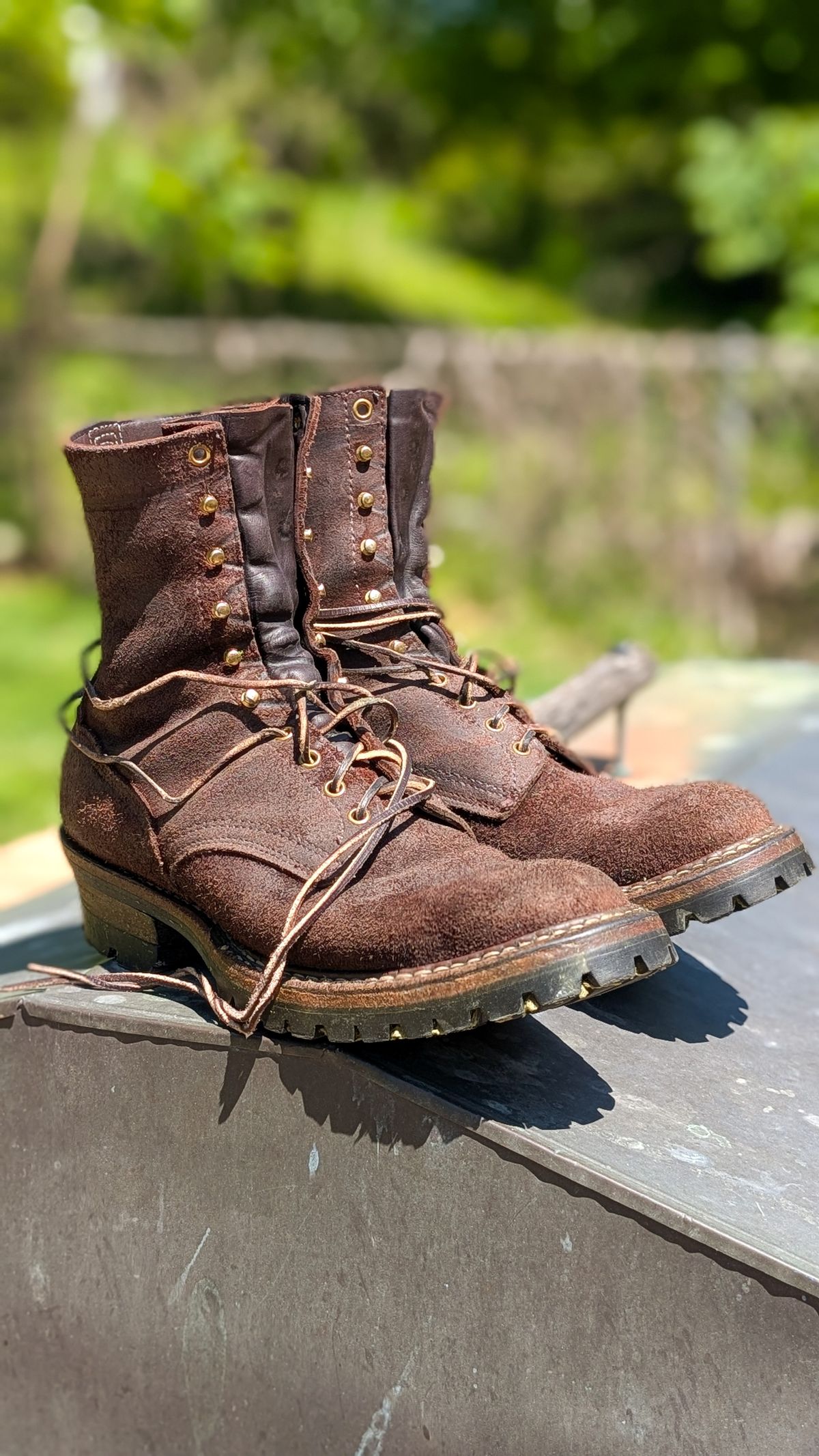 Photo by demo on April 26, 2026 of the White's Smokejumper in Seidel Brown Roughout.