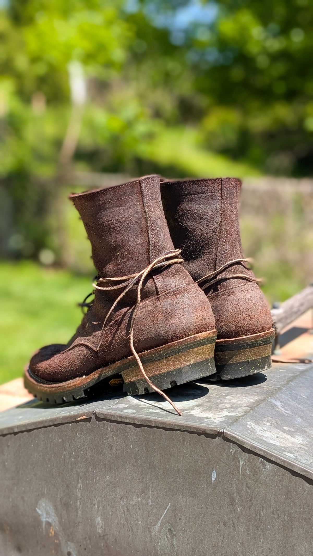 Photo by demo on April 26, 2026 of the White's Smokejumper in Seidel Brown Roughout.