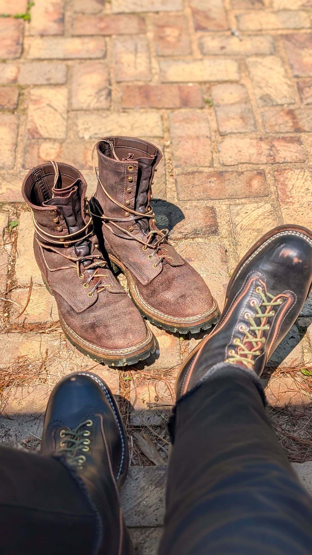 Photo by demo on April 26, 2026 of the White's Smokejumper in Seidel Brown Roughout.