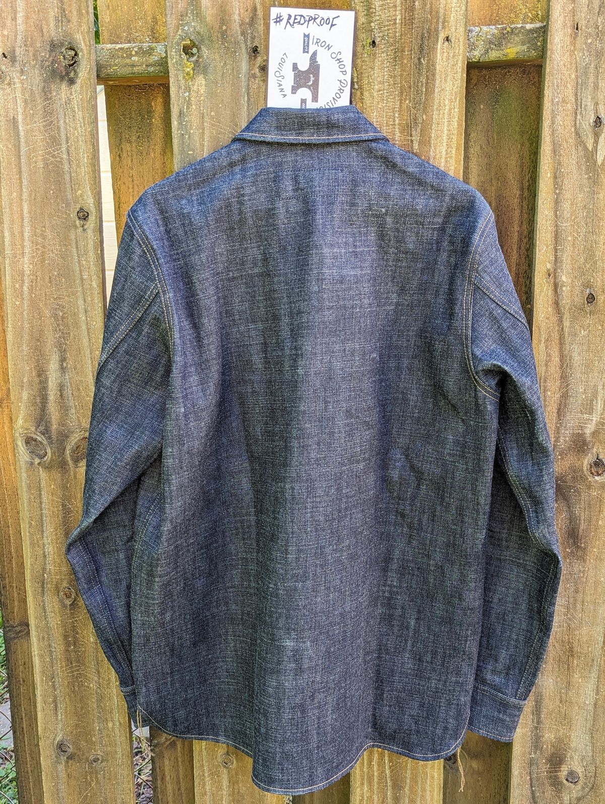 Photo by demo on May 29, 2024 of the Rogue Territory Service Shirt in 13.5oz Cryptic Indigo.