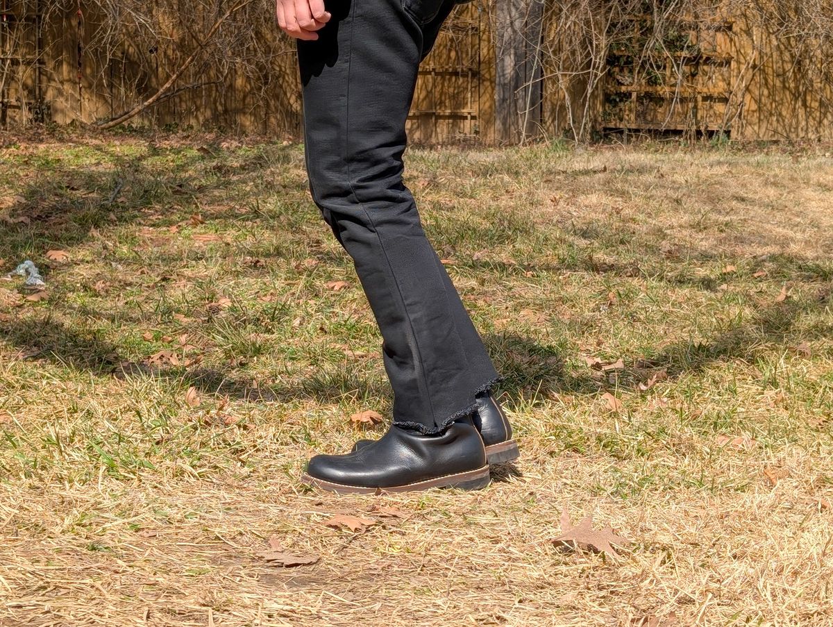 Photo by demo on February 4, 2025 of the Rolling Dub Trio Casper Boot in Horween Black Chromexcel.