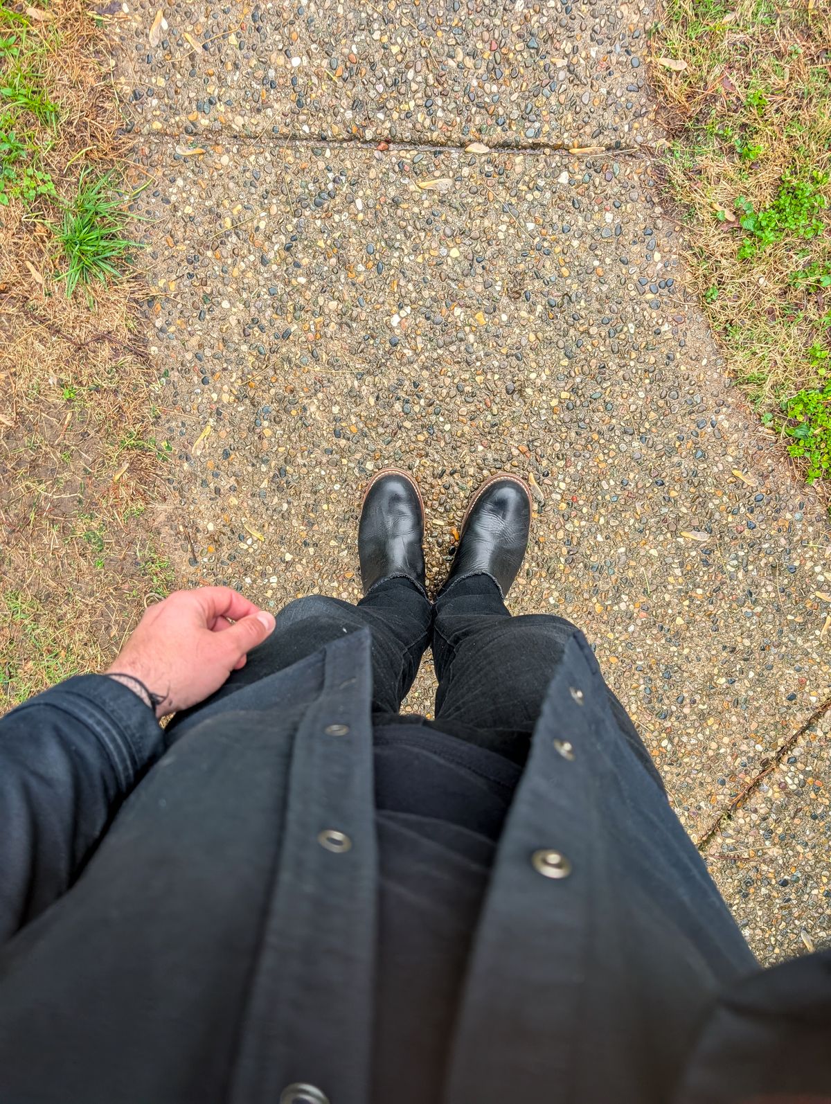 Photo by demo on April 19, 2025 of the Rolling Dub Trio Casper Boot in Horween Black Chromexcel.
