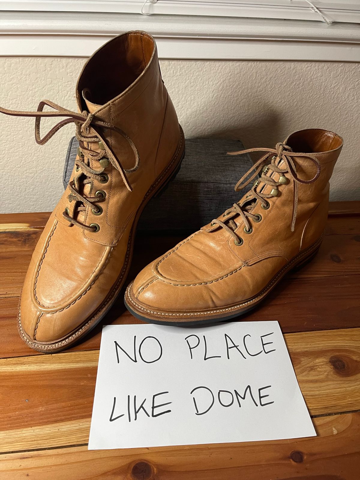 Photo by shaneb613 on November 5, 2022 of the Grant Stone Ottawa Boot in Incas Natural Kangaroo.
