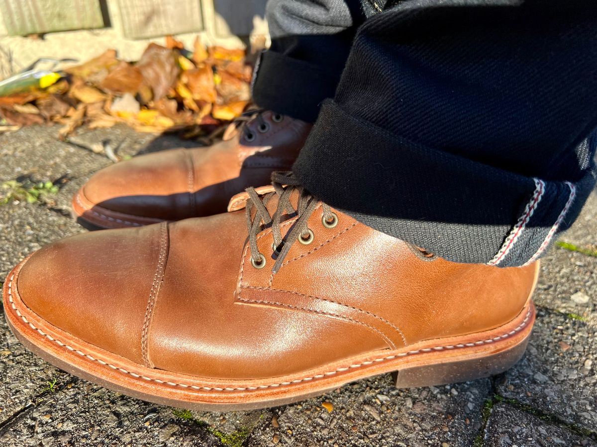 Photo by peterldavey on November 27, 2021 of the Oak Street Bootmakers Lakeshore Boot in Maryam Toscanello Horsebutt.