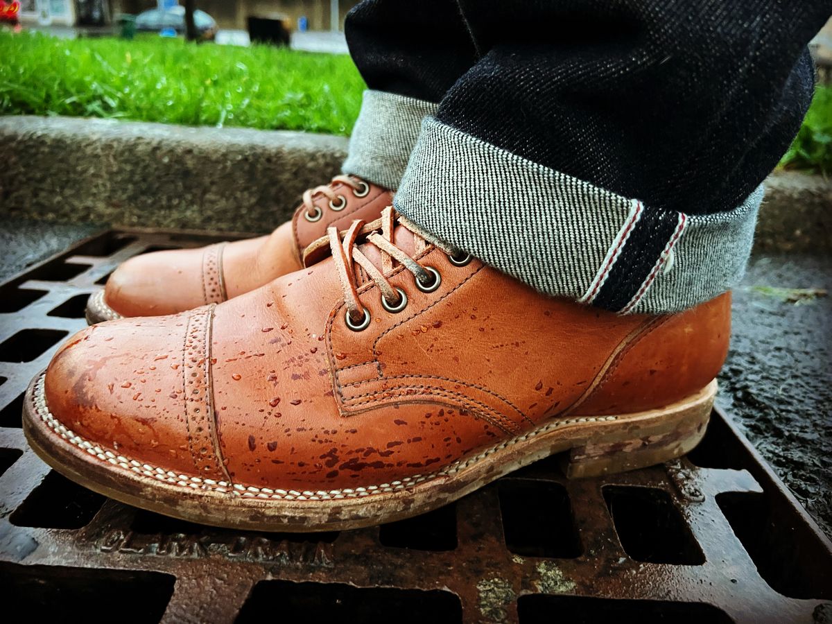 Photo by peterldavey on January 4, 2022 of the Viberg Service Boot in Tochigi Natural Cowhide.