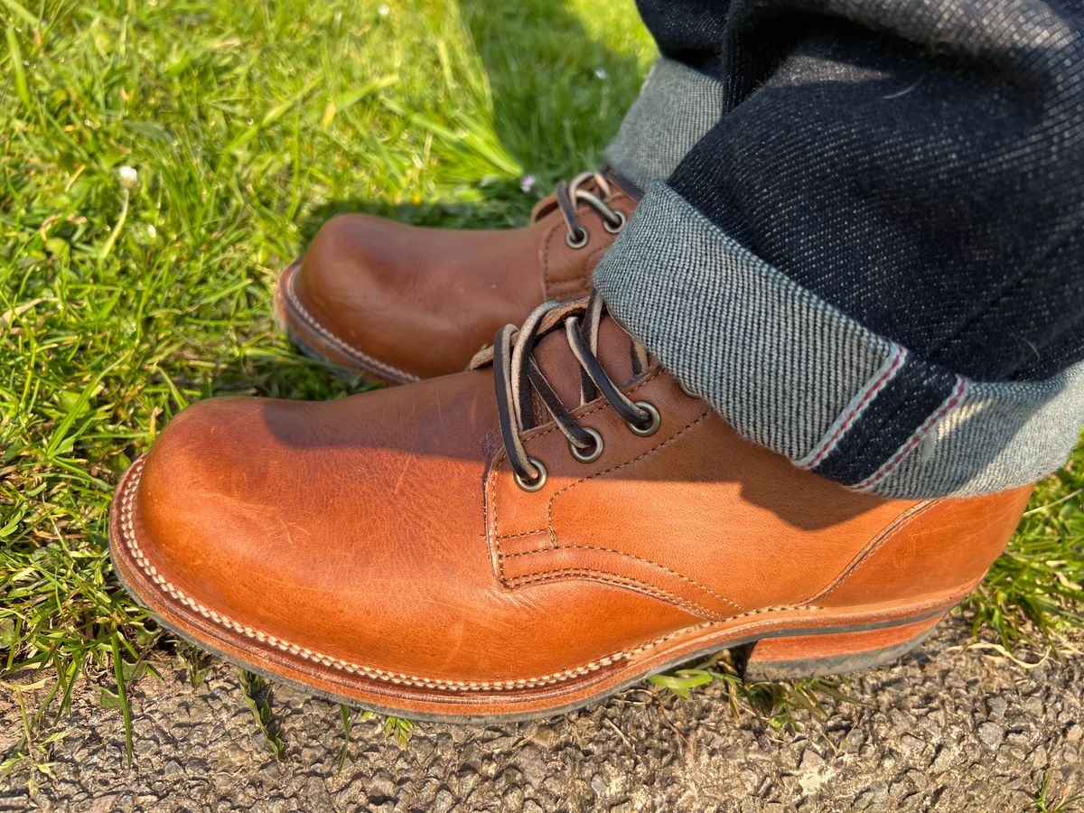 Photo by peterldavey on March 24, 2022 of the Viberg in Horween Natural Dublin.