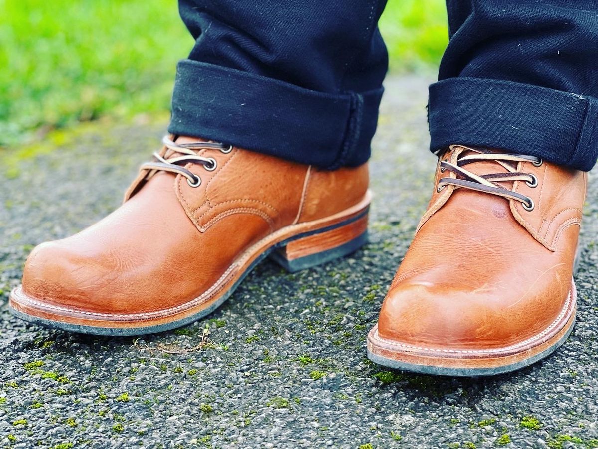 Photo by peterldavey on January 1, 2022 of the Viberg in Horween Natural Dublin.