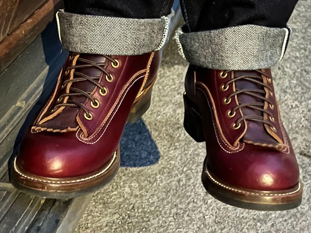 Photo by peterldavey on October 23, 2021 of the John Lofgren in Horween Color 8 Chromexcel.