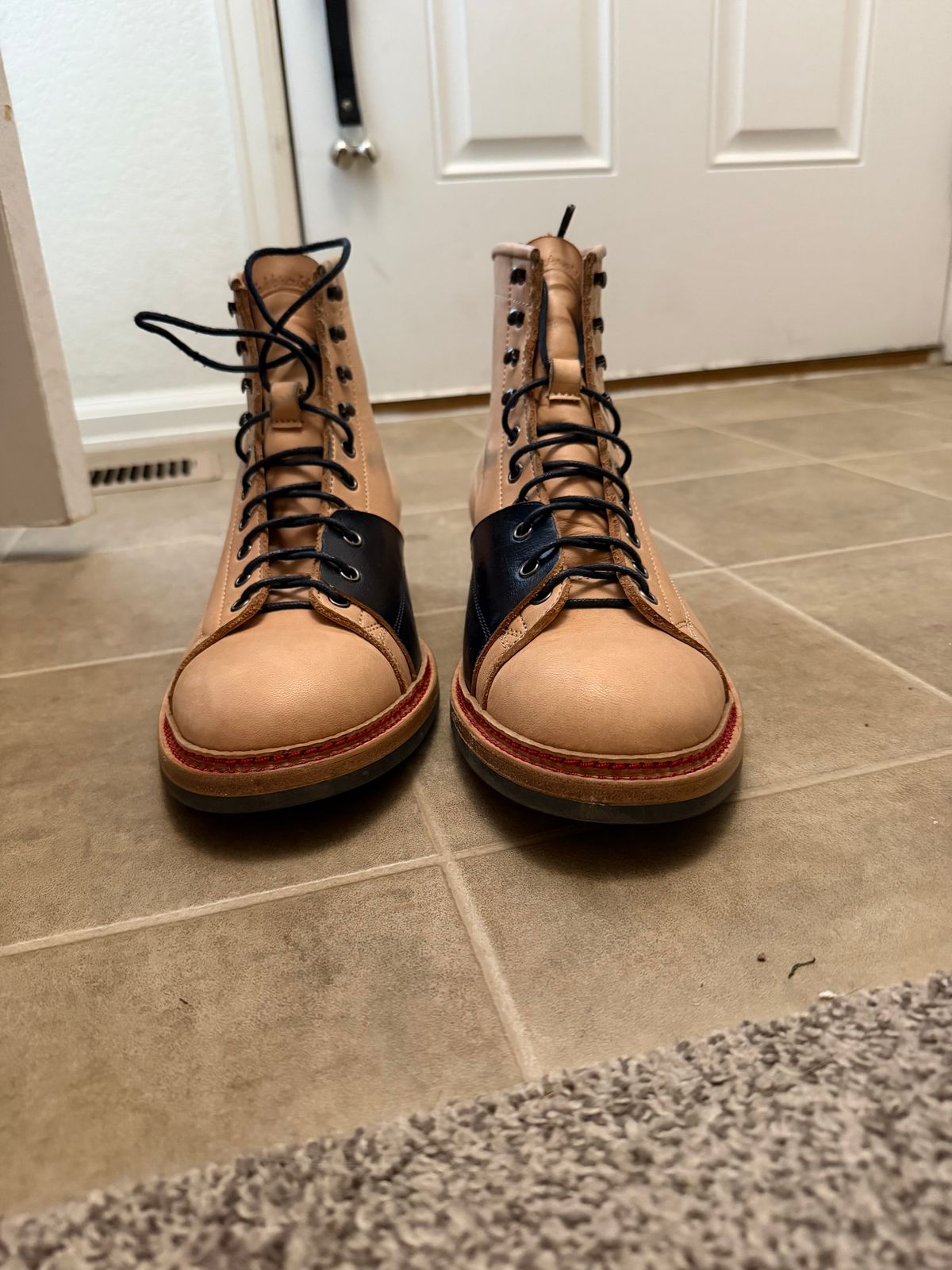 Photo by rus_boot on November 5, 2025 of the Jakkrabbits Monkey Boot in Heritage Natural Vegetable tanned.
