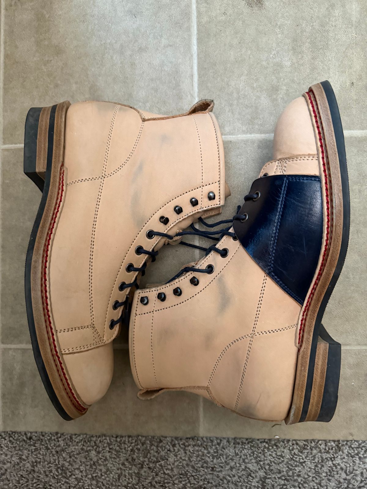 Photo by rus_boot on November 5, 2025 of the Jakkrabbits Monkey Boot in Heritage Natural Vegetable tanned.