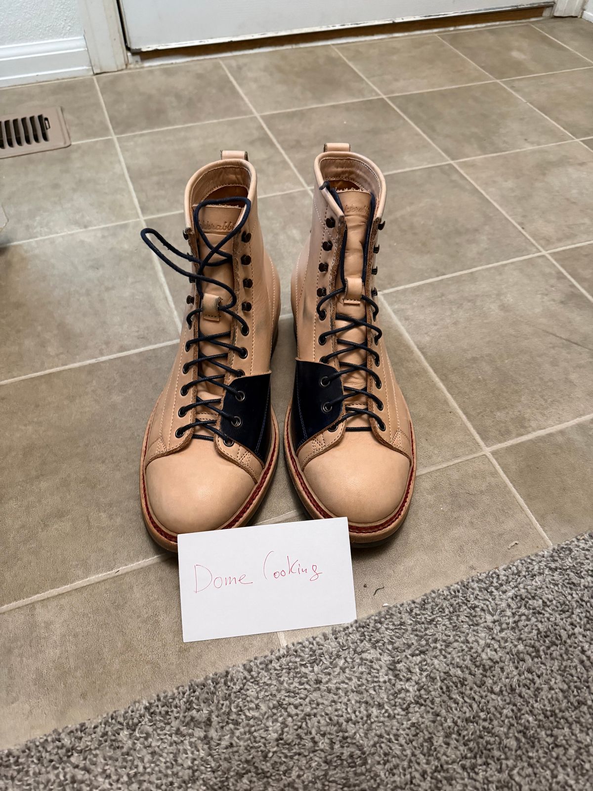 Photo by rus_boot on November 5, 2025 of the Jakkrabbits Monkey Boot in Heritage Natural Vegetable tanned.