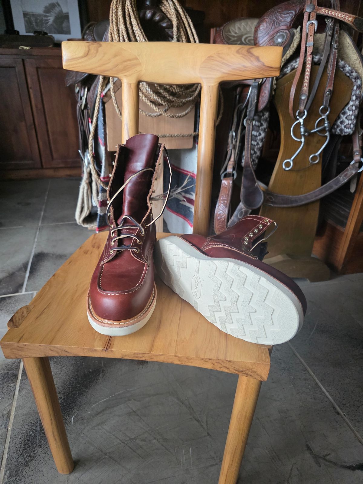 Photo by ChuckNasty on April 15, 2026 of the White's Perry 8" Select in Seidel British Tan Double Shot.