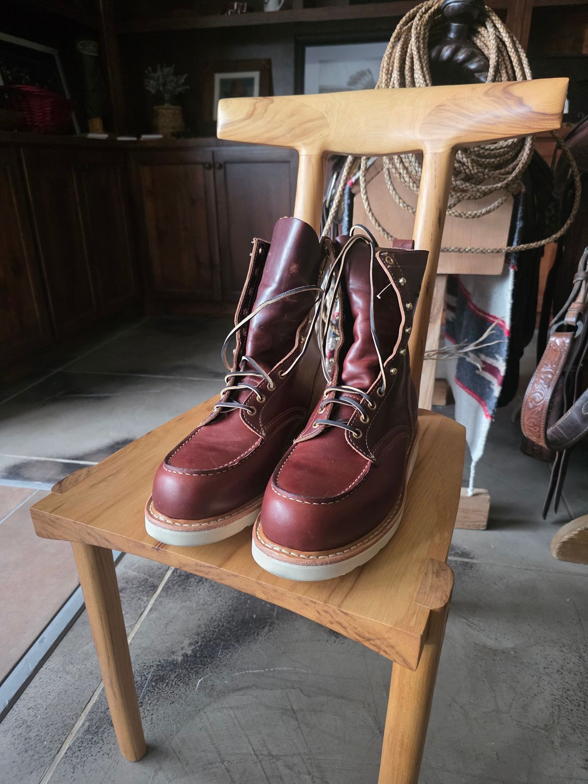 Photo by ChuckNasty on April 15, 2026 of the White's Perry 8" Select in Seidel British Tan Double Shot.