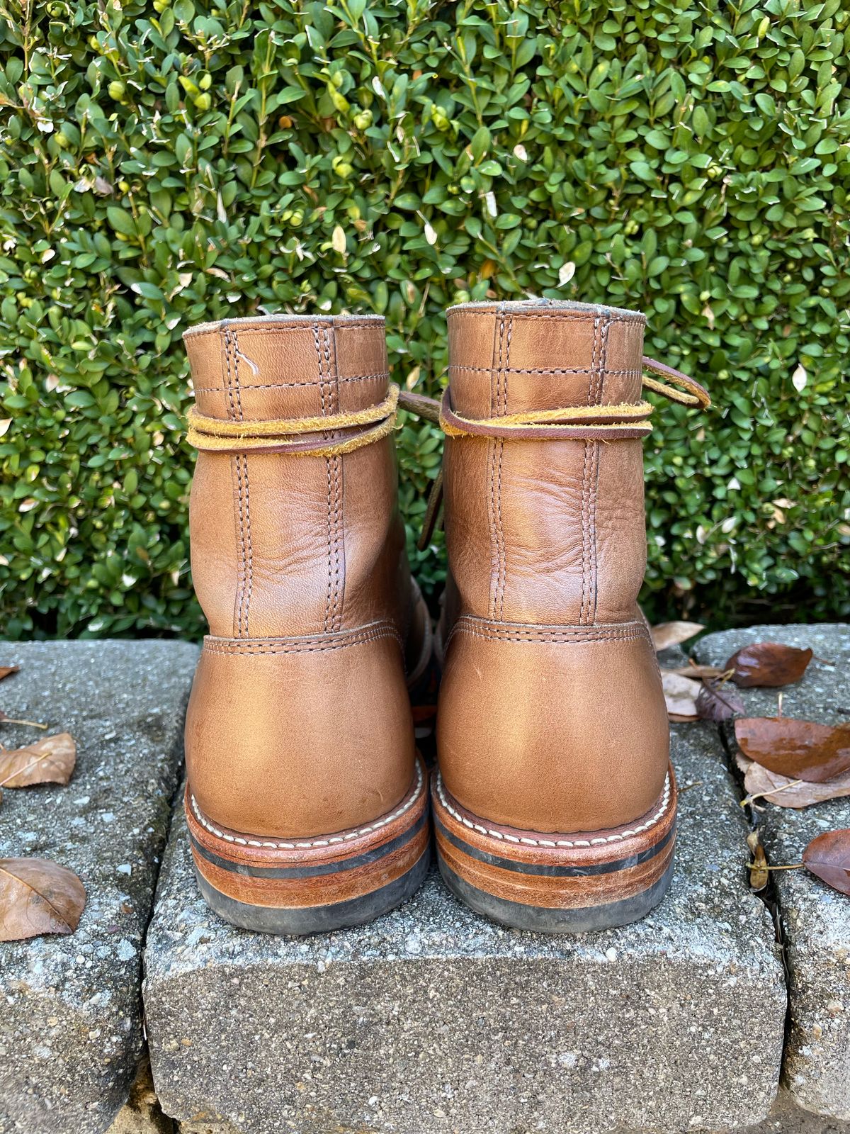 Photo by sirwolf on November 4, 2022 of the Oak Street Bootmakers Trench Boot in Horween Natural Chromexcel.