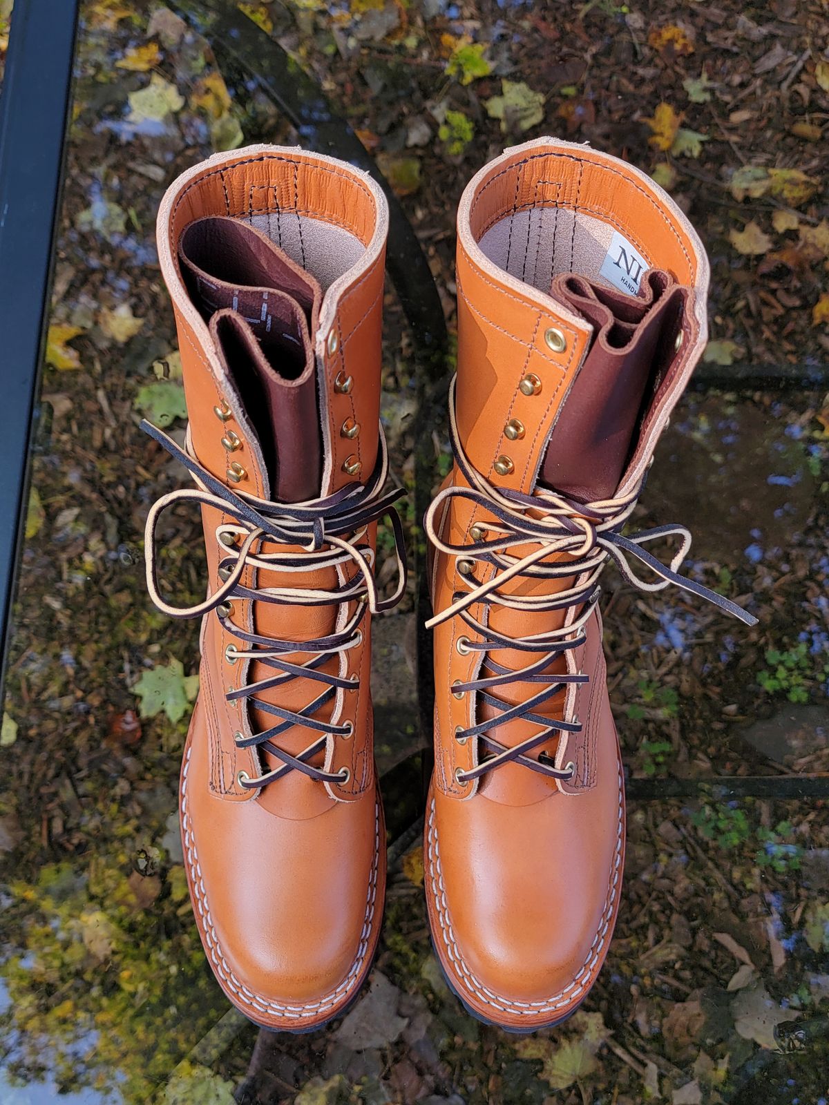 Photo by Kugelblitz1776 on October 1, 2023 of the Nicks DomePro in Wickett & Craig Tan English Bridle.