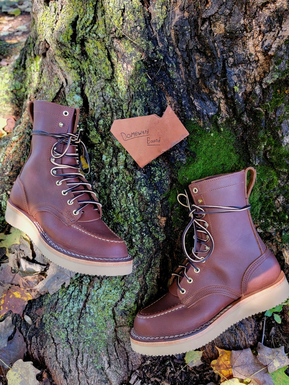 Photo by Kugelblitz1776 on October 1, 2023 of the Nicks Moc Toe in Seidel 1964 Brown.
