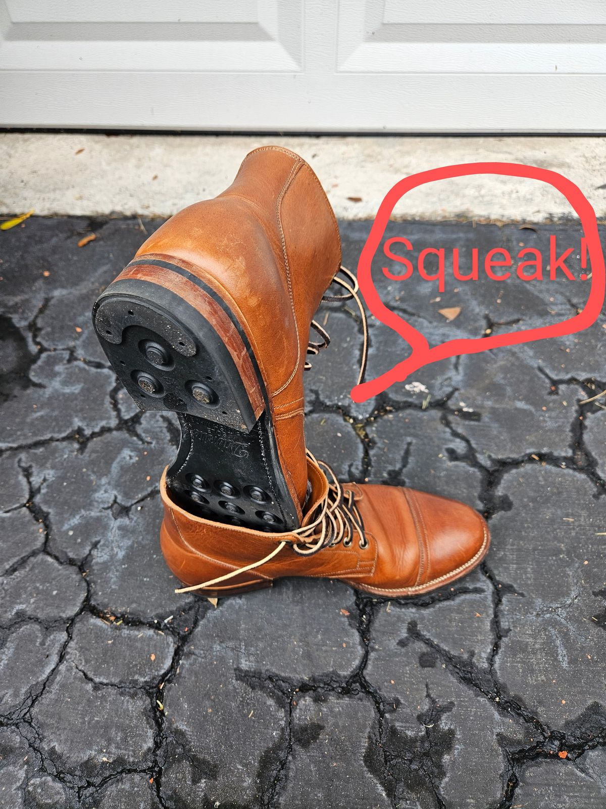 Photo by grim_f on November 2, 2023 of the Viberg Service Boot in Horween Toasted Coconut Dublin.