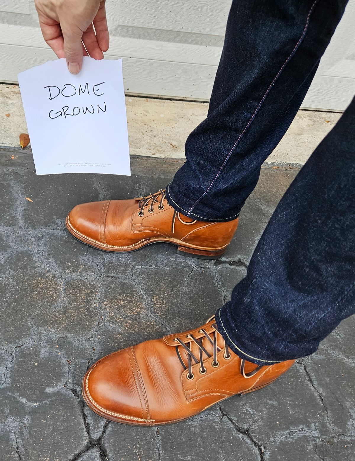 Photo by grim_f on November 2, 2023 of the Viberg Service Boot in Horween Toasted Coconut Dublin.