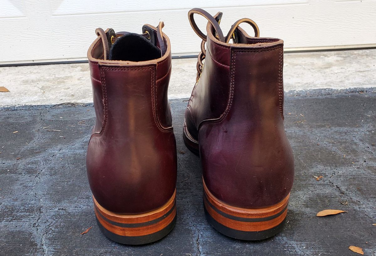 Photo by grim_f on November 2, 2022 of the Viberg Service Boot BCT in Horween Color 8 Chromexcel.