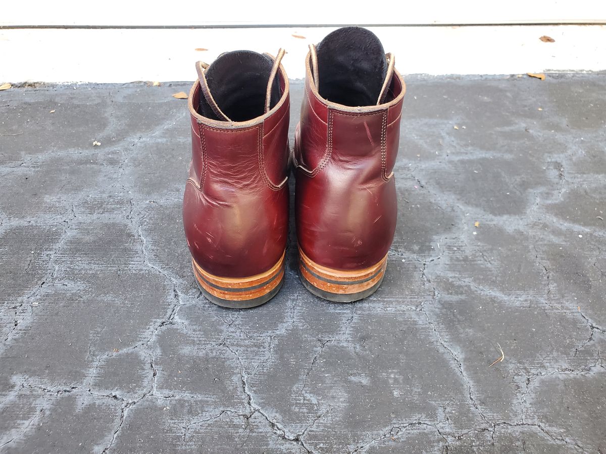 Photo by grim_f on January 4, 2023 of the Viberg Service Boot BCT in Horween Color 8 Chromexcel.