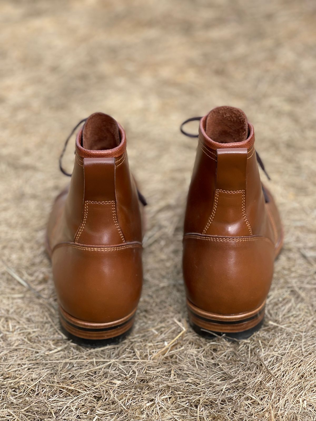Photo by Cheng_Iron_Boots on November 5, 2022 of the Iron Boots 5515 in Maryam Brown Shell Cordovan.