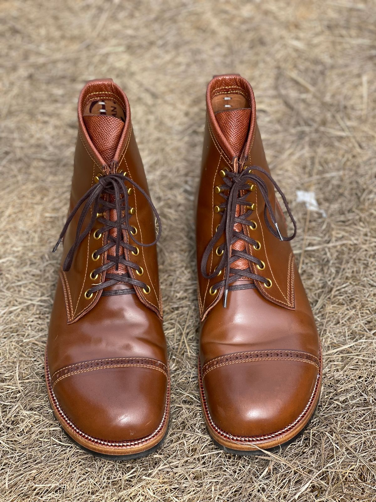 Photo by Cheng_Iron_Boots on November 5, 2022 of the Iron Boots 5515 in Maryam Brown Shell Cordovan.