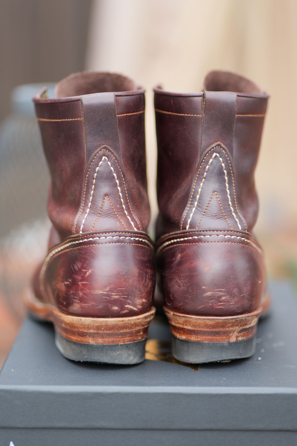 Photo by Cheng_Iron_Boots on February 1, 2025 of the Iron Boots Iron Dragon in Seidel Brown Double Shot.